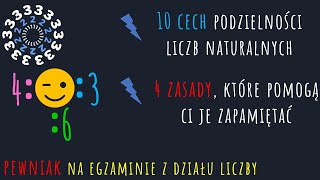 WSZYSTKIE CECHY PODZIELNOŚCI LICZB 📣 KTÓRE MUSISZ ZNAĆ ❗❗ [upl. by Aihsyak]