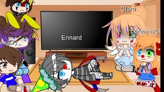 Aftons reacts to Micheal memesGlammikeMike x Ennard Please read the description ❤️ [upl. by Nealey642]