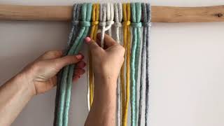 How to weave  continuous weave macrame [upl. by Putscher428]