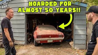 RESCUED Hoarded 1967 Candy Apple Red Mustang Fastback [upl. by Assilim853]