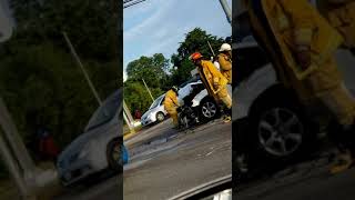 Monday morning crash along the Ironshore main road in Montego Bay [upl. by Hernandez]