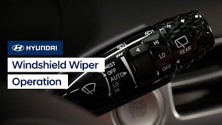 Windshield Wiper Operation  Hyundai [upl. by Blondell994]