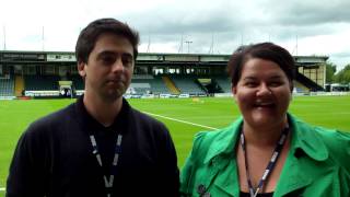 BBC Somersets Emma Britton amp Jack Murley at Huish Park [upl. by Cerracchio547]