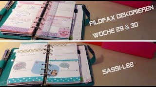 ✏ FILOFAX DEKORIEREN  Woche 29 amp 30  Sassilee [upl. by Annekahs759]