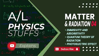 Emissivity and Absorptivity Quantum theory of radiation Matter and Radiation  04 [upl. by Zaremski]