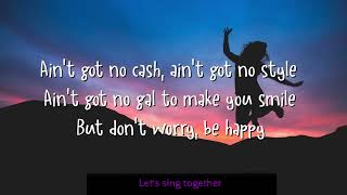 backing tracks karaoke Bobby McFerrin Dont Worry Be Happy [upl. by Selene974]