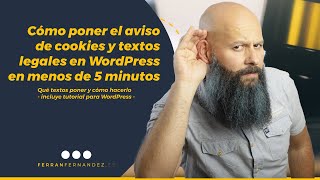 Cómo poner el aviso de cookies y ley de protección de datos en WordPress en menos de 5 minutos [upl. by Boulanger412]