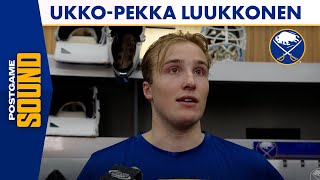 quotNo Reason To Back Down Nowquot  UkkoPekka Luukkonen After Fifth Shutout Win  Buffalo Sabres [upl. by Yerd922]