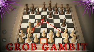 JEBAKAN CATUR GROB OPENING GROB GAMBIT [upl. by Aliam623]