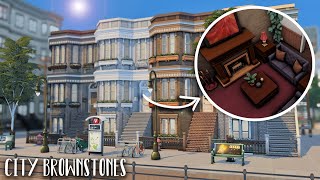 City BrownstonesAgain 🌹💜Sims 4 Speed Build [upl. by Glogau]