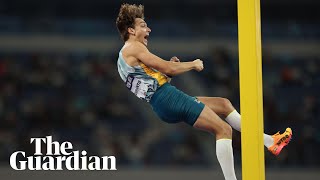 Armand Duplantis breaks pole vault world record for eighth time [upl. by Novyert753]