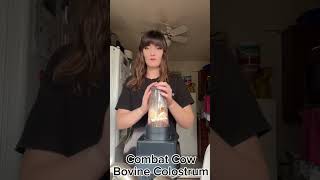 Combat Cow bovine colostrum  making smoothie [upl. by Erland]