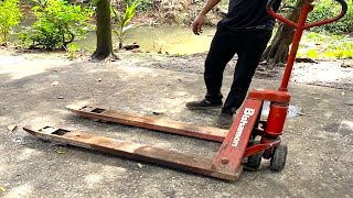 💡The Skill Of Restoring A 1500kg Hand Pallet Truck Of A Talented Worker  Successful Restoration [upl. by Attaynek]