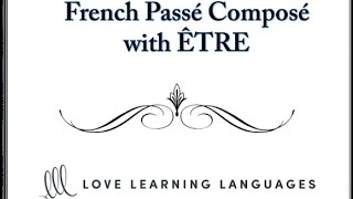 ÊTRE as helping verb  French passé composé [upl. by Stalker]