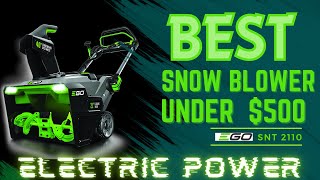 EGO Snow Blower Review  COLORADO SNOW TEST  model SNT2110 [upl. by Ellersick]