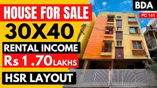 🔥HOUSE for SALE in HSR LAYOUT Bangalore✅ BDA Rental Income Property Bangalore💥Independent House sale [upl. by Trumaine]