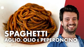 Spaghetti aglio olio e peperoncino panca NEXT LEVEL [upl. by Hanfurd]