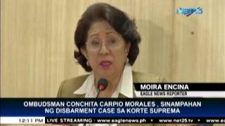 Ombudsman Conchita Carpio Morales sinampahan ng disbarment case sa Korte Suprema [upl. by Alaikim]