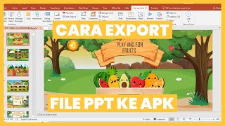 CARA MERUBAH EXPORT FILE PPT KE APK ANDROID [upl. by Dibru]