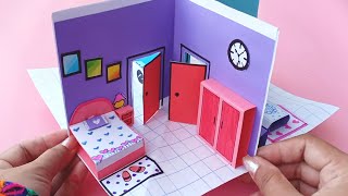 How To Make Easy Paper House For Kids  Nursery Craft Ideas  Paper Craft Easy  KIDS crafts [upl. by Clevey838]