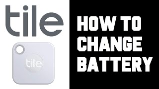 Tile How To Change Battery  How To Change Battery Tile Pro  Tile Mate Change Battery Instructions [upl. by Eiraminot781]