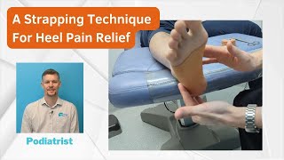 Strapping Technique For Heel Pain Plantar Fasciitis [upl. by Onstad39]