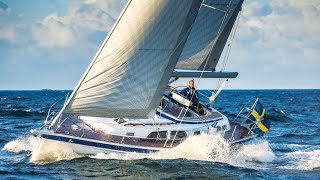 HallbergRassy 40C boat test  A turbocharged offshore cruising yacht  Yachting Monthly [upl. by Alenson425]