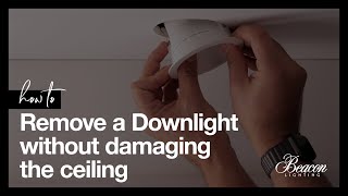 How to remove a downlight without damaging the ceiling [upl. by Araihc665]