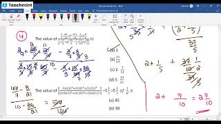 Simplification Surds amp Indices  TCS NQT [upl. by Egnalos]