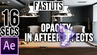 How to Change The Opacity In Adobe After Effects [upl. by Bili783]