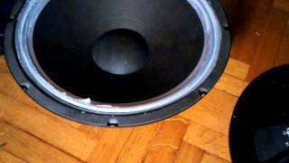 SUBWOOFER 15quot38 cm HOW TO SOFTEN THE SURROUND FOR LOUDER BASSES [upl. by Eenor]