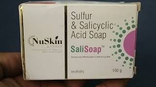 SaliSaop  Sulfur and Salicylic Acid Soap  Soli Soap Uses benefits Precautions Review in hindi [upl. by Ramuk]