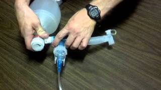 Inline nebulizer with BVMintubation [upl. by Trista]