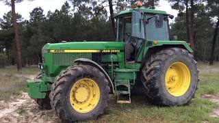 John Deere 4955 tractor Sound  Technical data [upl. by Alper]