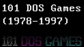 101 MS DOS GAMES 19781997 [upl. by Odlanyar]