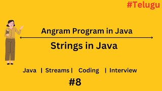 Anagram Program in Java Explained In Telugu  Learn With Karthik In Telugu  Java Tutorials Telugu [upl. by Arait]