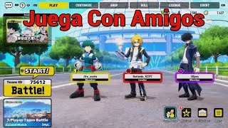 Como invitar a un amigo en My Hero Ultra Rumble lobby [upl. by Kordula]