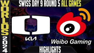 DK vs WBG Highlights ALL GAMES LoL Worlds 2024 Swiss Stage Day 9 Round 5 Damwon KIA vs Weibo Gaming [upl. by Dde587]