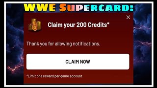 WWE SuperCard Free 200 Credits Web Store app [upl. by Nodnelg]