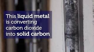 Liquid metal instantly converts CO2 to solid carbon  RMIT University [upl. by Iolenta]