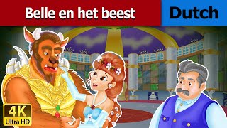 Belle en het beest  Beauty and the Beast in Dutch  4K UHD  Dutch Fairy Tales [upl. by Mclaurin]