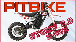 Pitbike Goes Hyper Stompin Around On The New Stomp EBox 20  PITBIKE  HYPERMOTARD [upl. by Sukramed442]