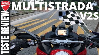 TESTE LANÇAMENTO DUCATI MULTISTRADA V2S  ACELERAMOS NA SERRINHA [upl. by Onitram670]