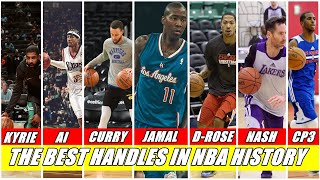 THE BEST HANDLES IN NBA HISTORY  Kyrie vs Iverson vs Curry vs Crawford vs Nash vs DRose vs CP3 [upl. by Ahsatel]