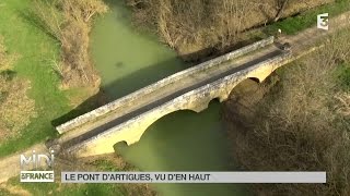 VUE DEN HAUT  Le pont dArtigues [upl. by Deyes918]