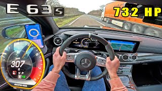 732HP AMG E63 S is a MONSTER that eats EVERYTHING on the AUTOBAHN [upl. by Pablo842]