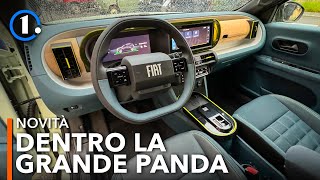 Gli INTERNI della Fiat GRANDE PANDA  Bagagliaio spazio infotainment qualità [upl. by Ianthe]