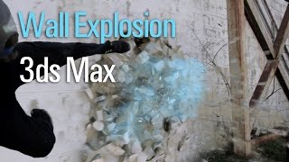 Exploding a Wall in 3ds Max [upl. by Nilauqcaj]