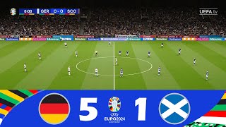 GermaniaScozia 51  UEFA Euro 2024  Highlights della Partita [upl. by Aihsein]