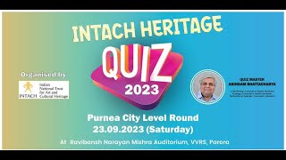 INTACH HERITAGE QUIZ 2023  Vidya Vihar Residential School  Purnea  Bihar [upl. by Gavan]